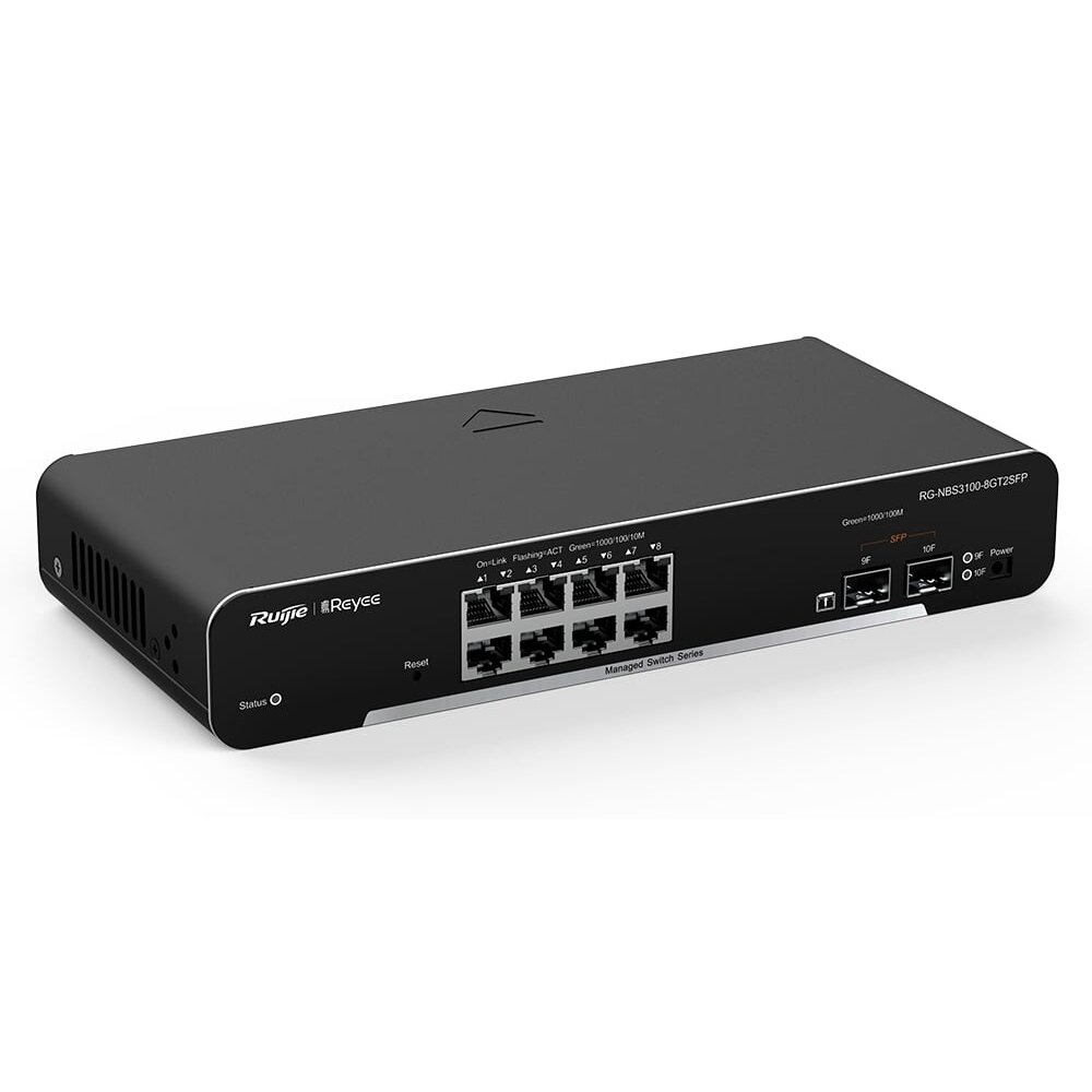 10 Port Switch Ruijie RG-NBS3100-8GT2SFP-P