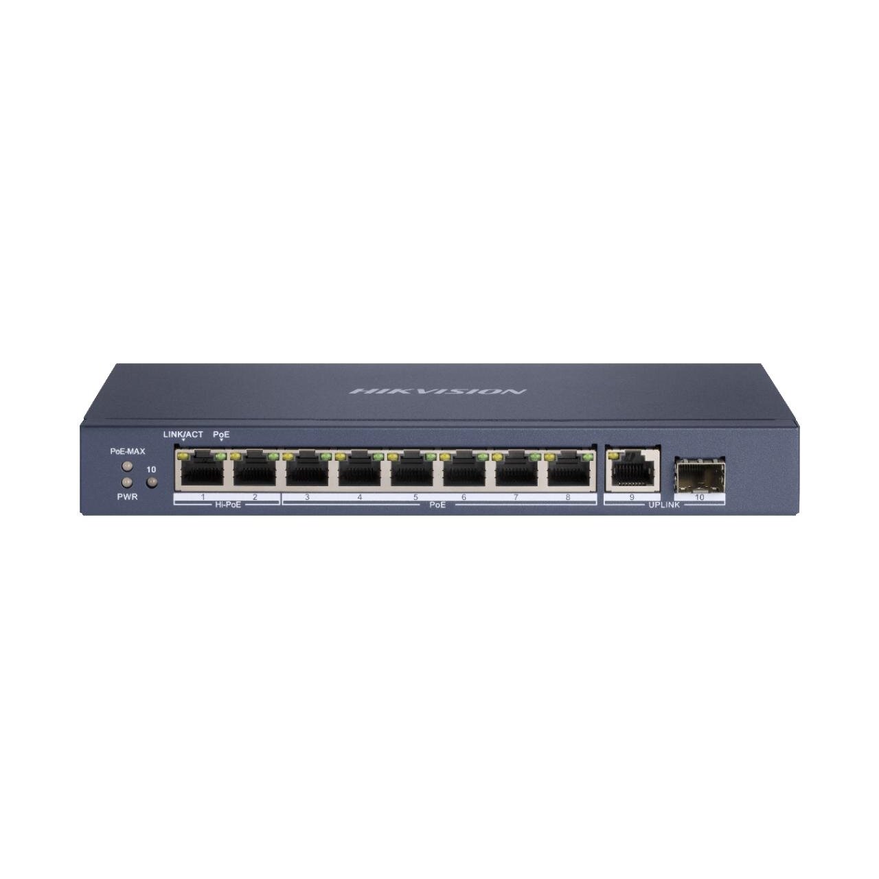 10 port 8 PoE port Switch Hikvision DS-3E0510HP-E