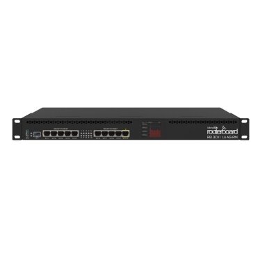 10 ports, 10 PoE switch MIKROTIK RB3011UiAS-RM
