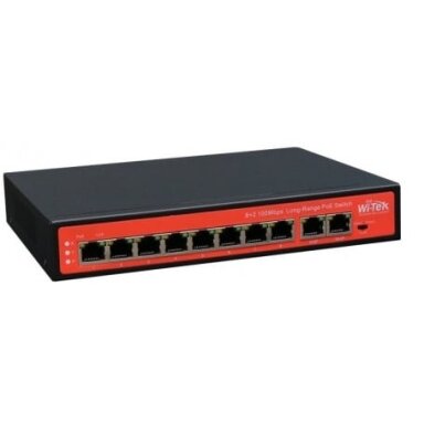 10-port, 8 PoE port switch WI-Tek Wi-PS210G