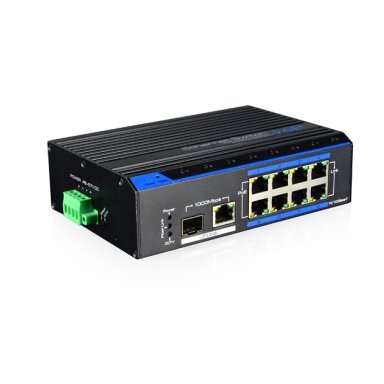 10 port, 8 PoE port Switch UTEPO UTP7208GE-POE