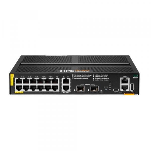 12 port switch HP Aruba CX 6200 R8Q72A (12x PoE+, 2x10G SFP, L3, 139W)