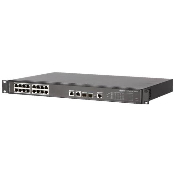 16 prievadų, 16 PoE prievadų komutatorius Dahua PFS4218-16ET-190 (L2, 2xSFP, 2xGigabit, 190W) 16 prievadų, 16 PoE prievadų komutatorius Dahua PFS4218-16ET-190 (L2, 2xSFP, 2xGigabit, 190W)