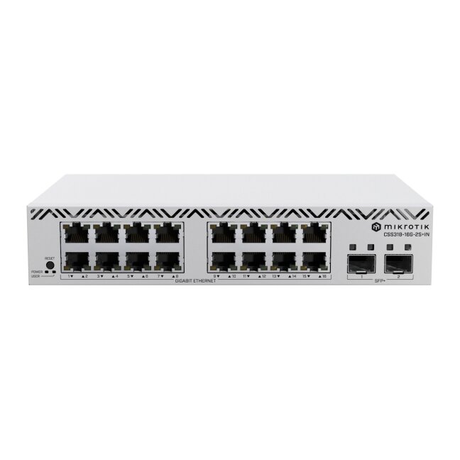 16-port switch MikroTik Cloud Smart Switch CSS318-16G-2S+IN 16-port switch MikroTik Cloud Smart Switch CSS318-16G-2S+IN