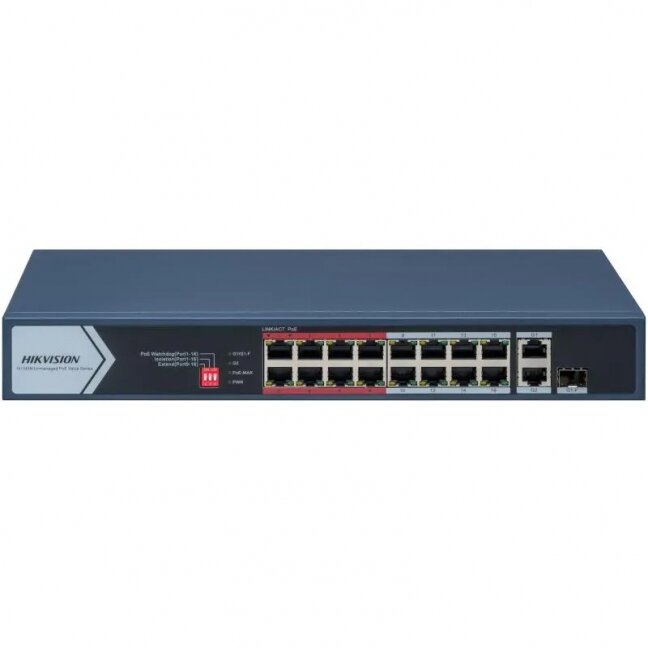 18 ports, 16 PoE switch Hikvision DS-3E0318P-E(C) 18 ports, 16 PoE switch Hikvision DS-3E0318P-E(C)