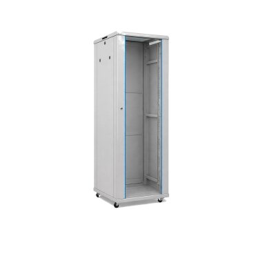 19'' pastatoma komutacinė spinta A2-6642G (42U, 600x600x2055mm, IP20, iki 1000kg, pilka, nesurinkta)