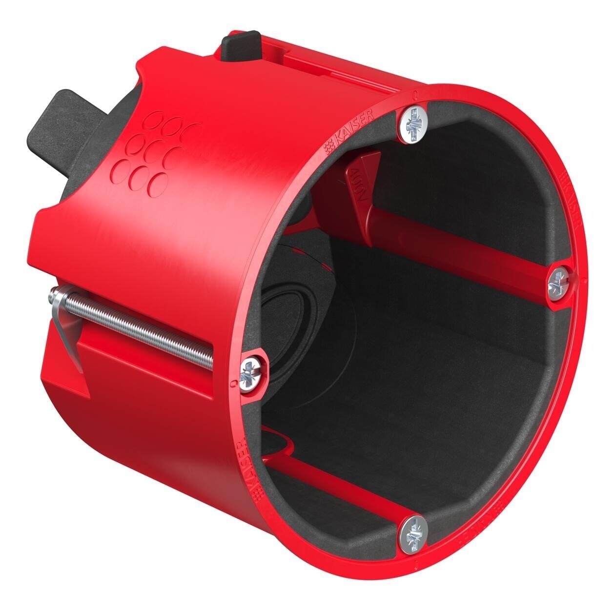 1 vietos priešgaisrinė dėžutė į gipsą Kaiser HWD68 K9463-02 (gylis 48 mm, EI30–EI90) 1 vietos priešgaisrinė dėžutė į gipsą Kaiser HWD68 K9463-02 (gylis 48 mm, EI30–EI90)