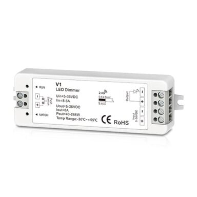 1 channel LED strip controller LUXSONN 8A push-dim (5-36V, 192W)