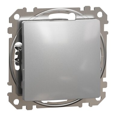 1 gang switch Schneider Sedna Design SDD113111 (aluminium)