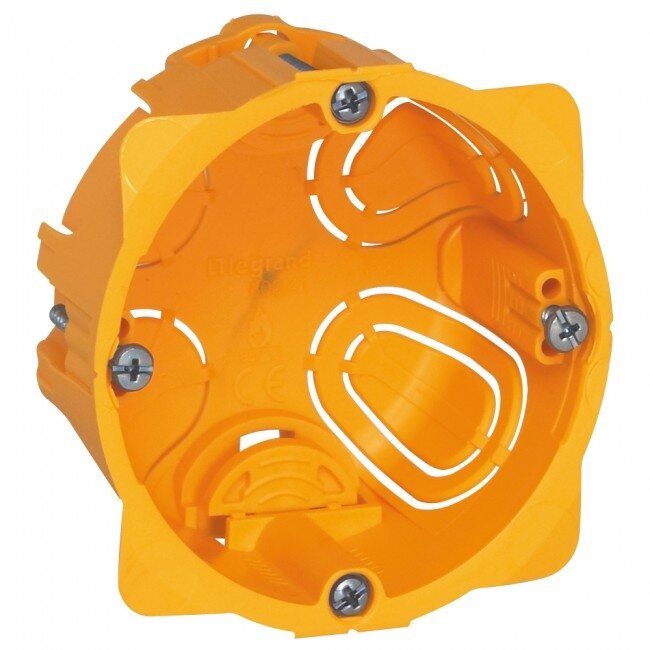 1 vietos dėžutė į gipsą - 40mm Legrand 080041 1 vietos dėžutė į gipsą - 40mm Legrand 080041