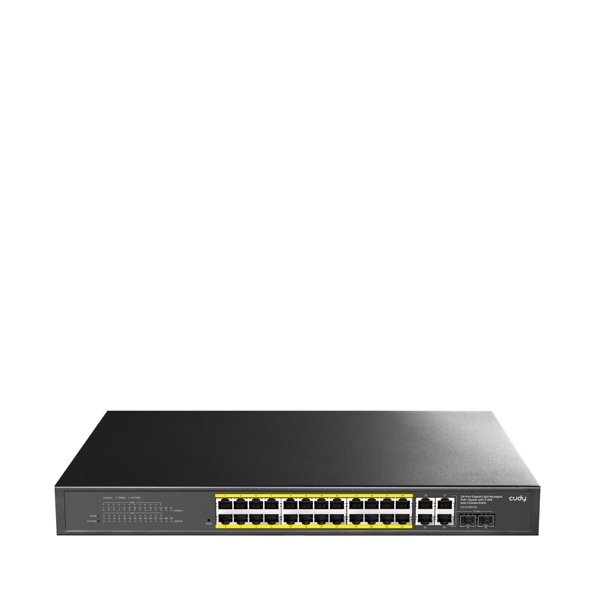 24 prievadų komutatorius Cudy GS1028EPS2 (24x 1G PoE, 2x 1G SFP) 24 prievadų komutatorius Cudy GS1028EPS2 (24x 1G PoE, 2x 1G SFP)