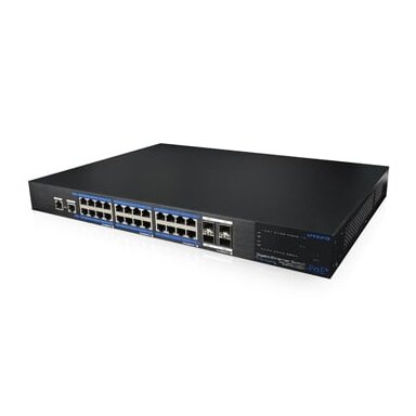 24 ports, 24 PoE ports switch UTEPO UTP7524GE-PoE-4GF