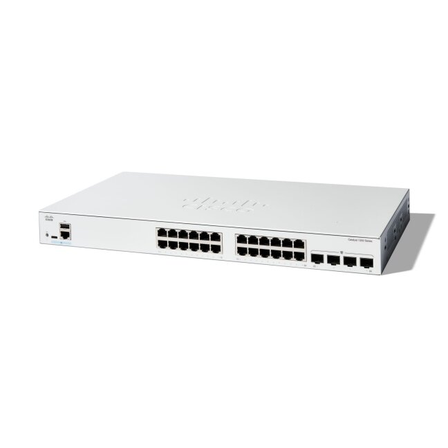 24 port switch Cisco Catalyst C1200-24T-4G (24x1Gb LAN, 4xSFP, L2/L3, 56Gbps) 24 port switch Cisco Catalyst C1200-24T-4G (24x1Gb LAN, 4xSFP, L2/L3, 56Gbps)