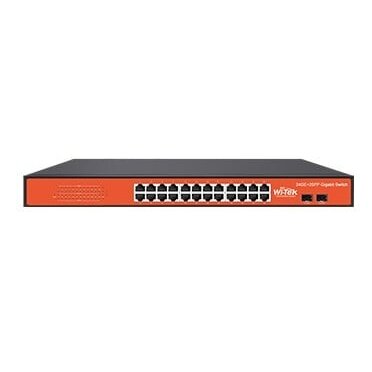 26 prievadų komutatorius Wi-Tek WI-SG124F 26 prievadų komutatorius Wi-Tek WI-SG124F