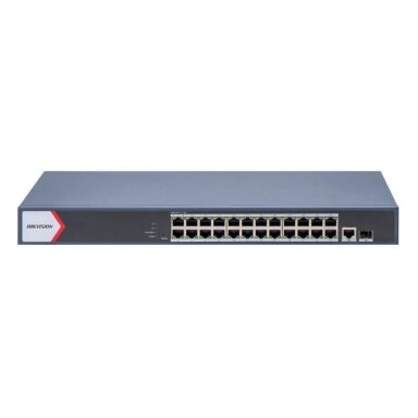 26-port, 24 PoE port switch Hikvision DS-3E1526P-EI/M (managed, 1xSFP, 1xRJ45, 52Gbps, 230W)