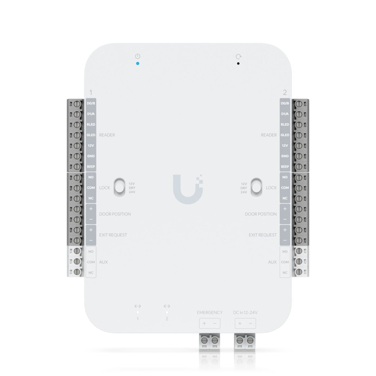 2 durų kontroleris Ubiquiti UA-Retrofit-Hub-2 (Wiegand, OSDP, 12/24V DC, 2x RJ45) 2 durų kontroleris Ubiquiti UA-Retrofit-Hub-2 (Wiegand, OSDP, 12/24V DC, 2x RJ45)