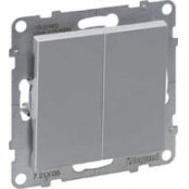 2 kl. mygtukas aliuminis SUNO Legrand 721317 2 kl. mygtukas aliuminis SUNO Legrand 721317