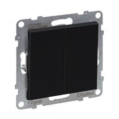 2 button black switch Suno Legrand 721405