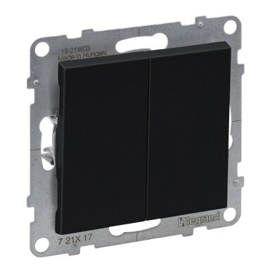 2 button black Suno Legrand 721417