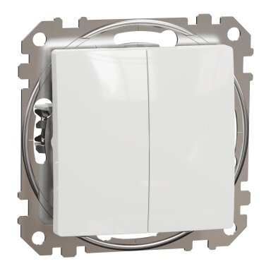 2 klavišų jungiklis Schneider Electric Sedna Design SDD111105 (baltas)