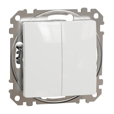 2 klavišų perjungiklis Schneider Electric Sedna Design SDD111108 (baltas)