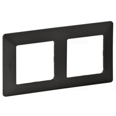2 slot plate Valena Life Legrand 754272 (graphite color)