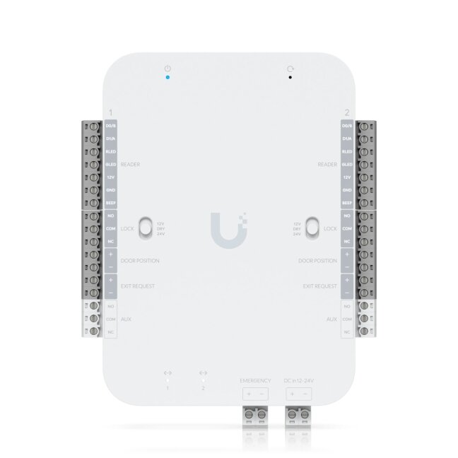 2 durų kontroleris Ubiquiti UA-Retrofit-Hub-2 (Wiegand, OSDP, 12/24V DC, 2x RJ45) 2 durų kontroleris Ubiquiti UA-Retrofit-Hub-2 (Wiegand, OSDP, 12/24V DC, 2x RJ45)