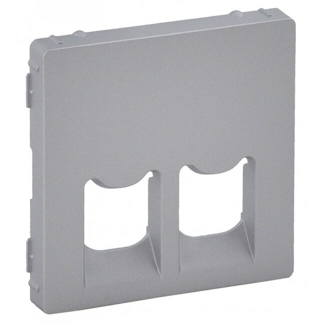 2 x RJ45 apdaila Valena Life Legrand 755422 (aluminio spalva) 2 x RJ45 apdaila Valena Life Legrand 755422 (aluminio spalva)