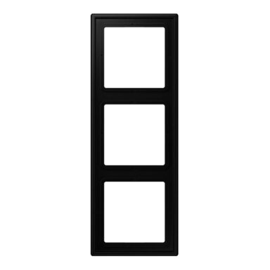 3 slot frame LS990 JUNG LS983SWM (black, matte)