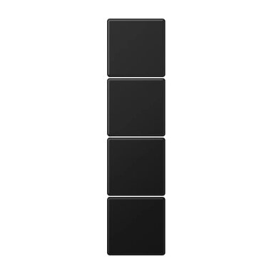 JUNG F50 LS504TSASWM 4-gang push button set (4-channel, black)