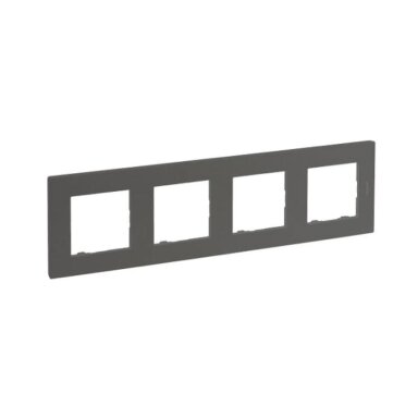 4 slot frame Niloe Step Legrand 863494 (matte gray color)