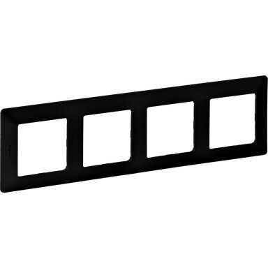 4 slot plate Valena Life Legrand 754254 (black)