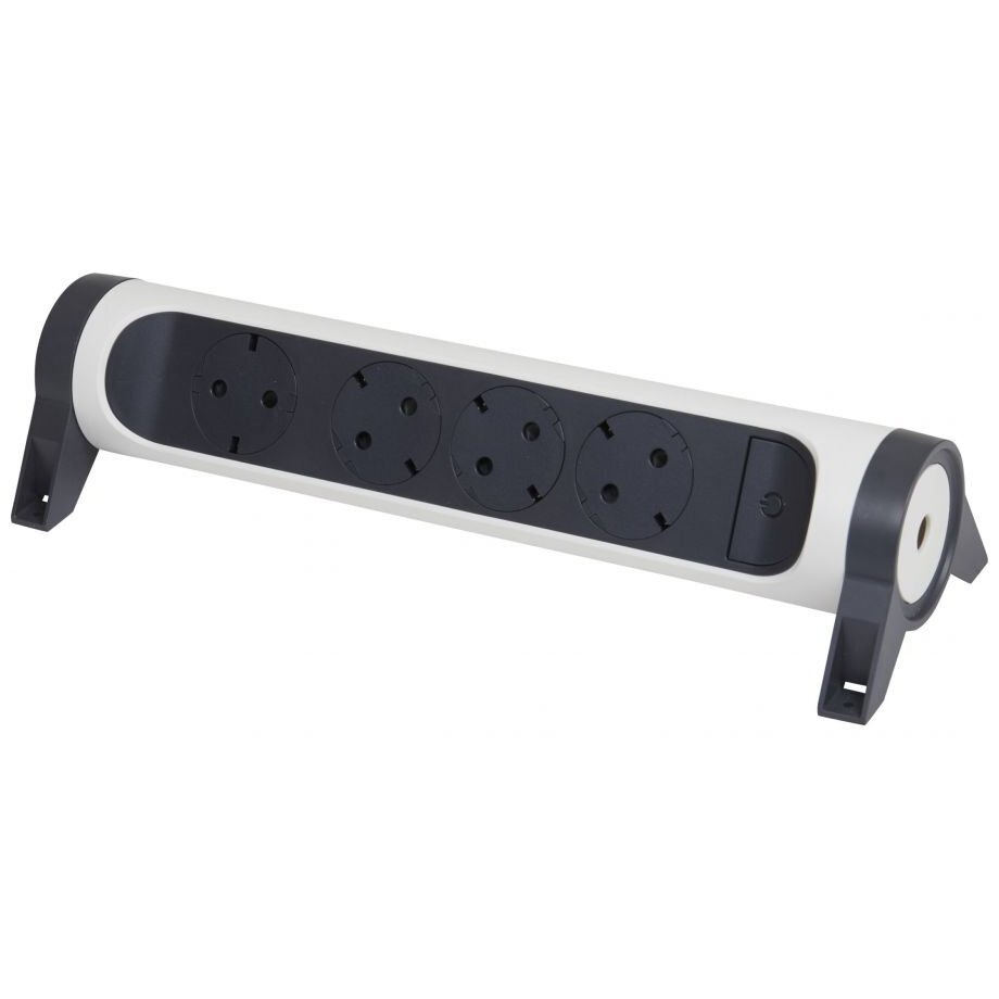 4-place extension cord with grounding Legrand 694544 (without cable, with switch, white)