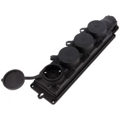 4-gang socket outlet Pawbol D.3159/4-S (16A, 250V, IP44)