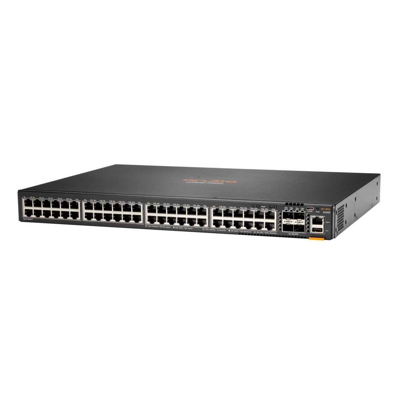 52 prievadų komutatorius HPE Aruba CX 6200F L727B 48G PoE+ 4XSFP (Valdomas)