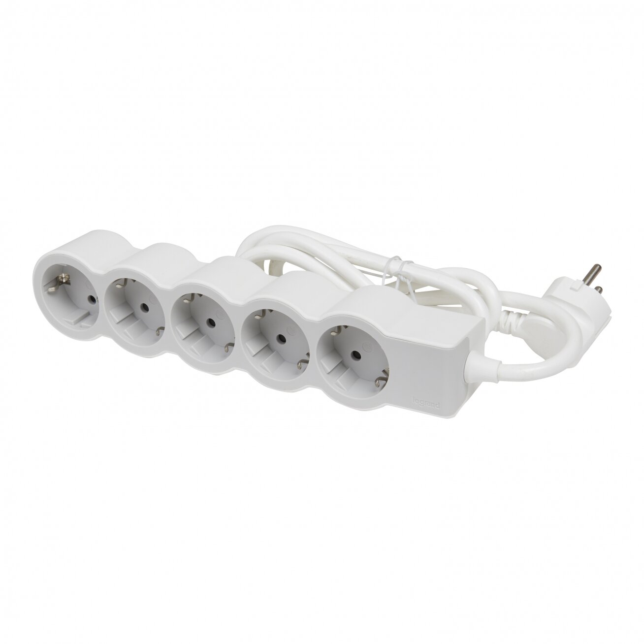 5-seat extension cord with grounding Legrand 694571 (gray, 5m)