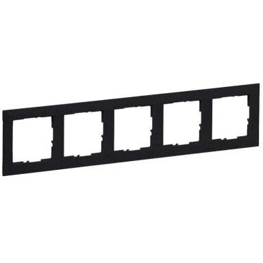 5 slot black frame Suno Legrand 721525