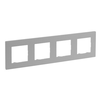 5 slot frame Niloe Step Legrand 863395 (aluminum color)