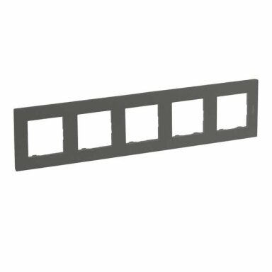 5 slot frame Niloe Step Legrand 863495 (matte gray color)
