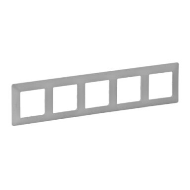 5 slot frame Valena Life Legrand Life 754135 (aluminium color)
