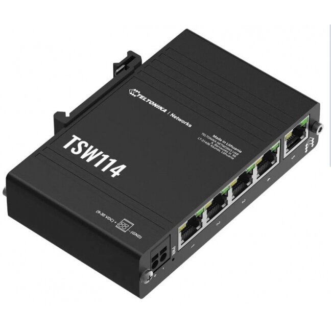 5-port industrial switch TELTONIKA TSW114 5-port industrial switch TELTONIKA TSW114