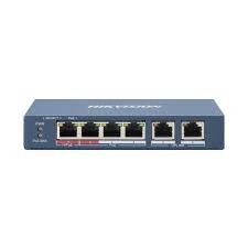 6 ports, 4 PoE ports switch Hikvision DS-3E0106HP-E