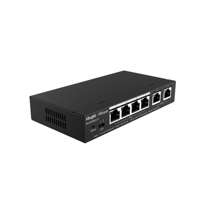 6 port, 4 port PoE switch Ruijie Reyee RG-ES206GC-P 6 port, 4 port PoE switch Ruijie Reyee RG-ES206GC-P