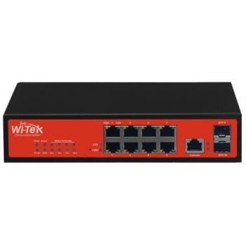 8 ports, 8 PoE ports switch Wi-Tek WI-PS310GF-Alien