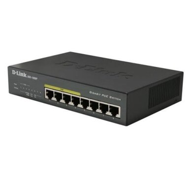 8 ports, 4 PoE ports switch D-Link DES-1008P