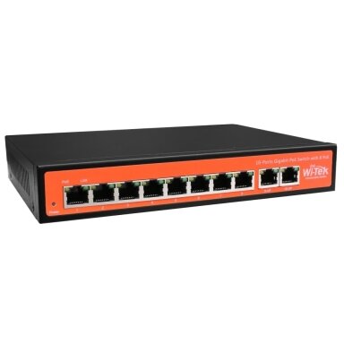 8 ports, 8 PoE ports switch WI-Tek Wi-PS308G