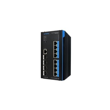 8 port 8 PoE port industrial switch UTEPO UTP7608GE-POE-IE (no power supply)