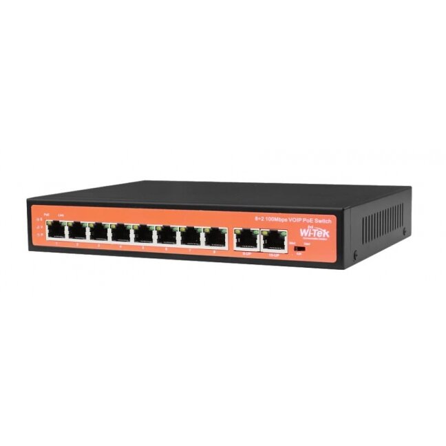 10 ports, 8 PoE ports switch Wi-Tek WI-PS510V 10 ports, 8 PoE ports switch Wi-Tek WI-PS510V
