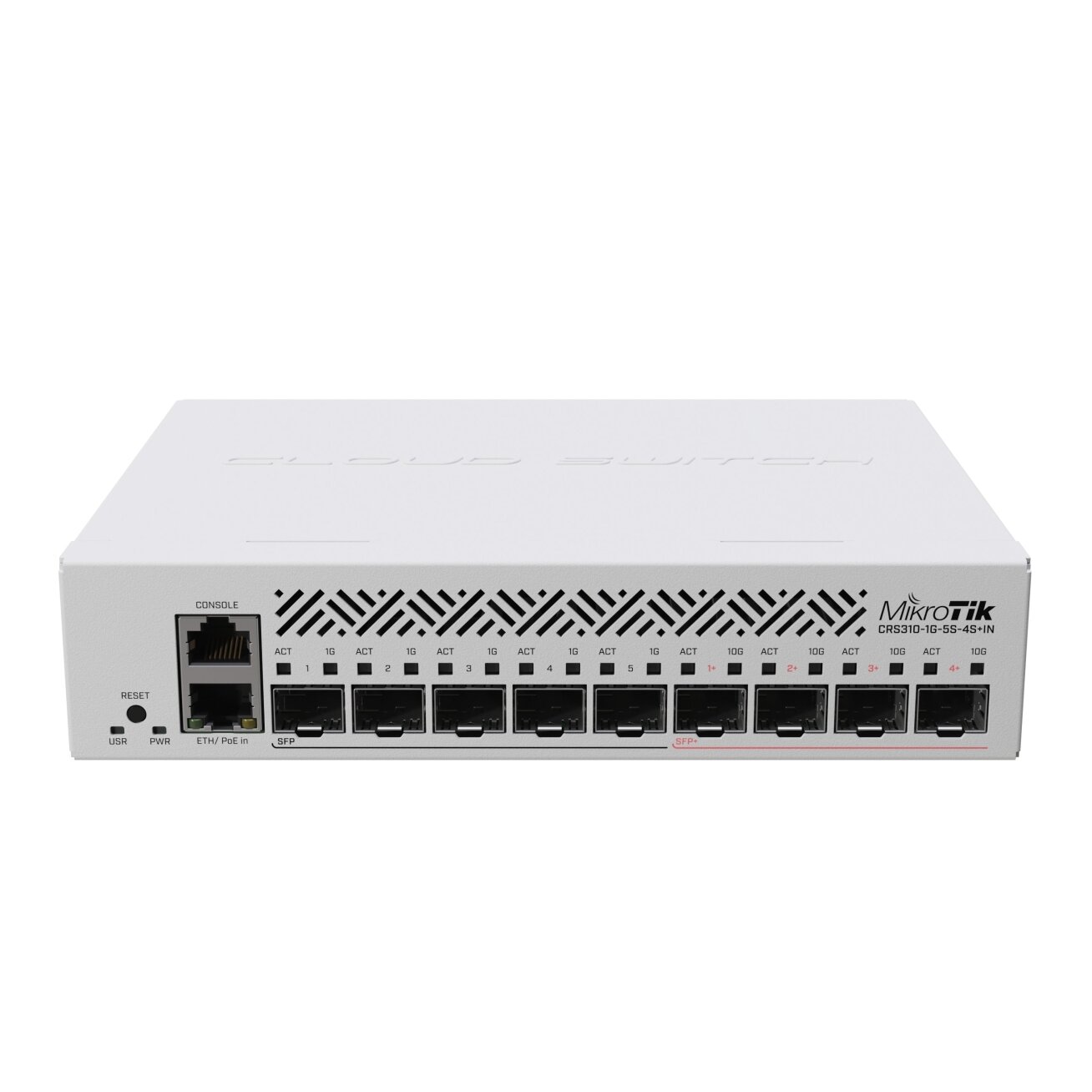 9-port switch MikroTik CRS310-1G-5S-4S+IN (1xLAN, 5xSFP, 4xSFP+) 9-port switch MikroTik CRS310-1G-5S-4S+IN (1xLAN, 5xSFP, 4xSFP+)