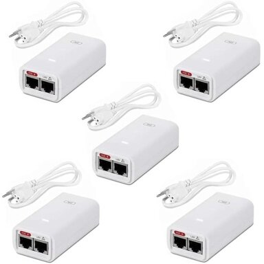 Injector PoE Ubiquiti UniFi UBNT 24V-12W 0.5A (gigabit, 5 pcs.)